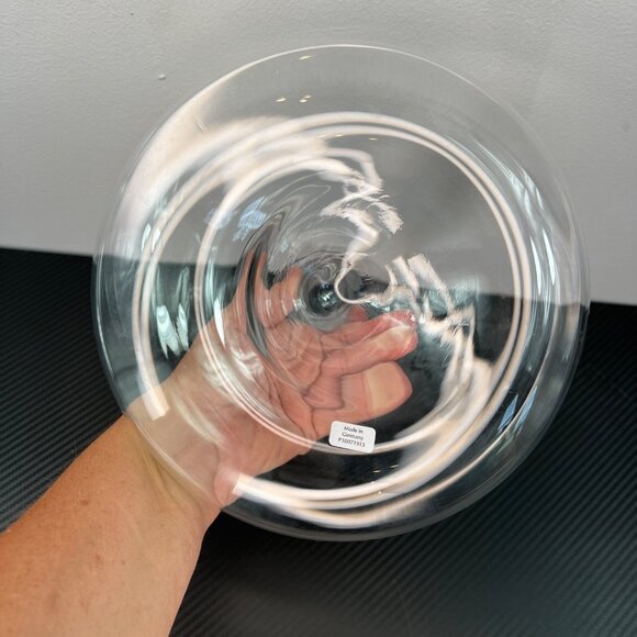 Glass Wine Decanter Carafe Vase Made In Germany Concave Bottom Wide Base - Picture 5 of 11